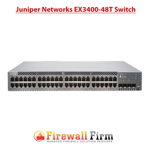 Juniper EX3400-48P 48-Port PoE+ Network Switch – Rack Mountable, Tested, With Power Cable